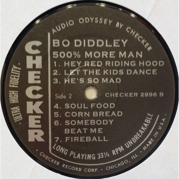 Bo Diddley : 500% More Man (LP, Album, Mono, RE)