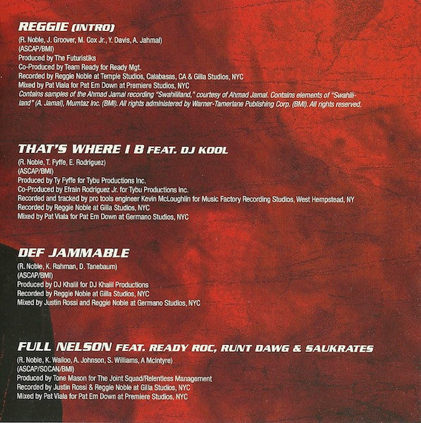 Redman : Reggie (CD, Album)