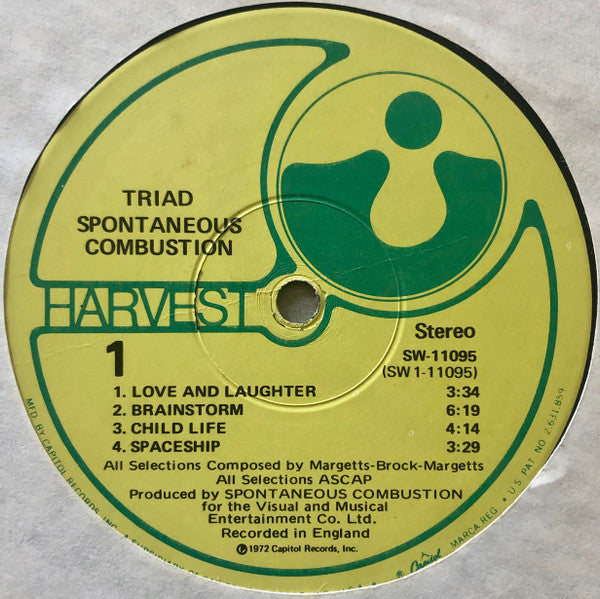 Spontaneous Combustion (2) : Triad (LP, Album)