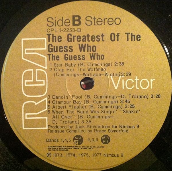 The Guess Who : The Greatest Of The Guess Who (LP, Comp)