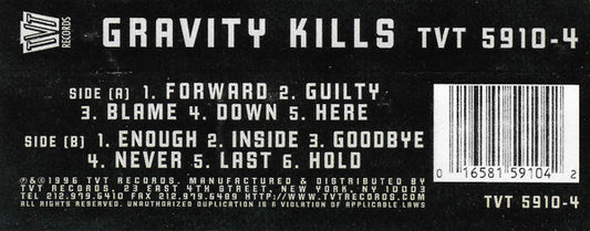 Gravity Kills : Gravity Kills (Cass, Album)