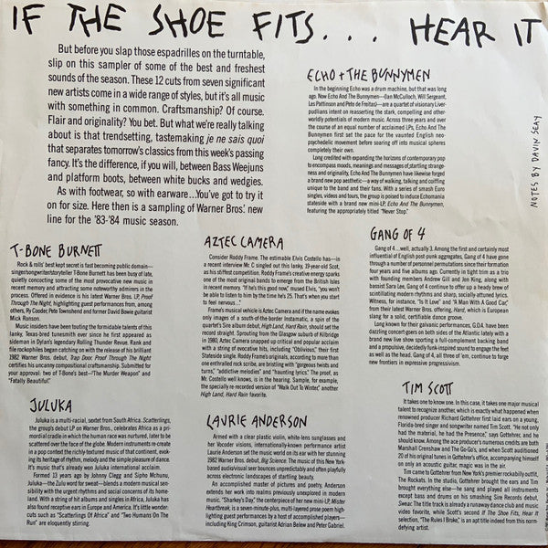 Various : If The Shoe Fits... Hear It (LP, Comp, Promo)