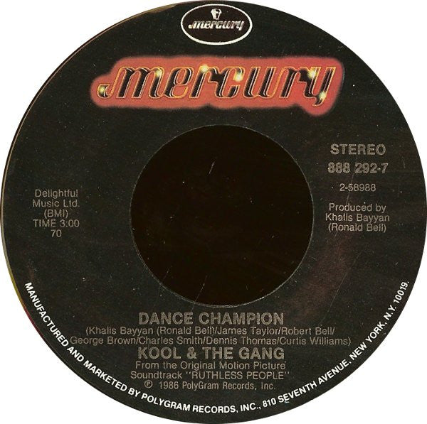 Kool & The Gang : Stone Love / Dance Champion (7")