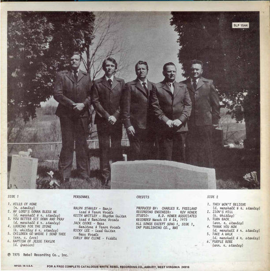 Ralph Stanley : Let Me Rest On A Peaceful Mountain (Hills Of Home) (LP, Album, RE)