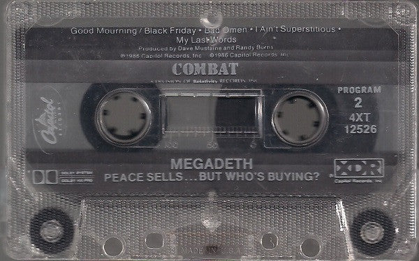 Megadeth : Peace Sells... But Who's Buying? (Cass, Album, XDR)