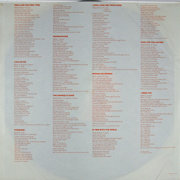 Foreigner : Foreigner (LP, Album, RE, SP )