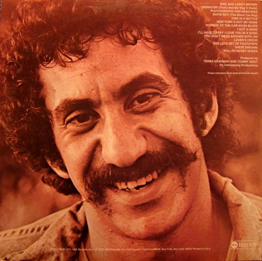 Jim Croce : Photographs & Memories: His Greatest Hits (LP, Comp)