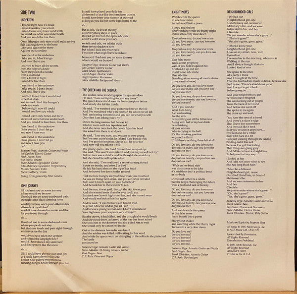 Suzanne Vega : Suzanne Vega (LP, Album, R -)