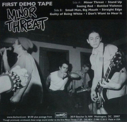 Minor Threat : First Demo Tape (7", EP, RE)