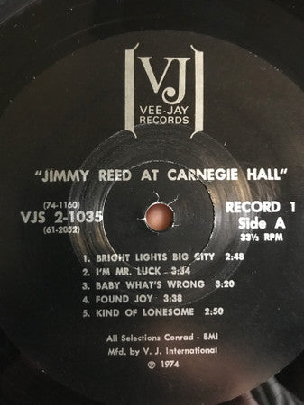 Jimmy Reed : Jimmy Reed At Carnegie Hall / The Best Of Jimmy Reed (2xLP, Comp, RE)