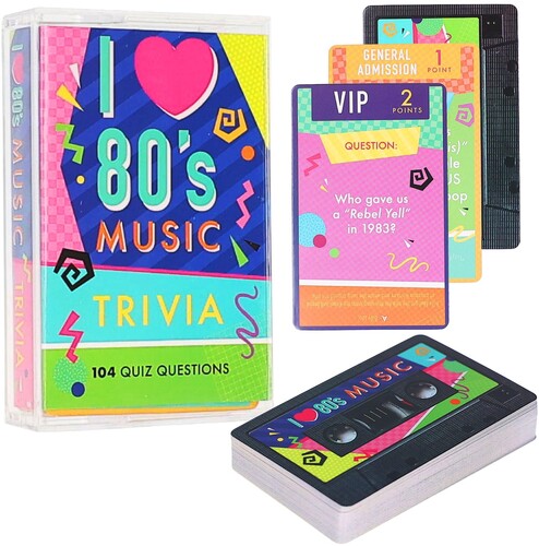 I Love 80s Music Trivia Card Game