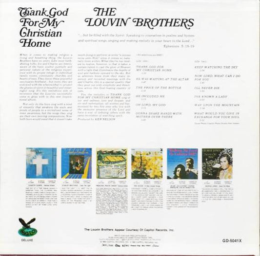 The Louvin Brothers : Thank God For My Christian Home (LP, Album, RE)