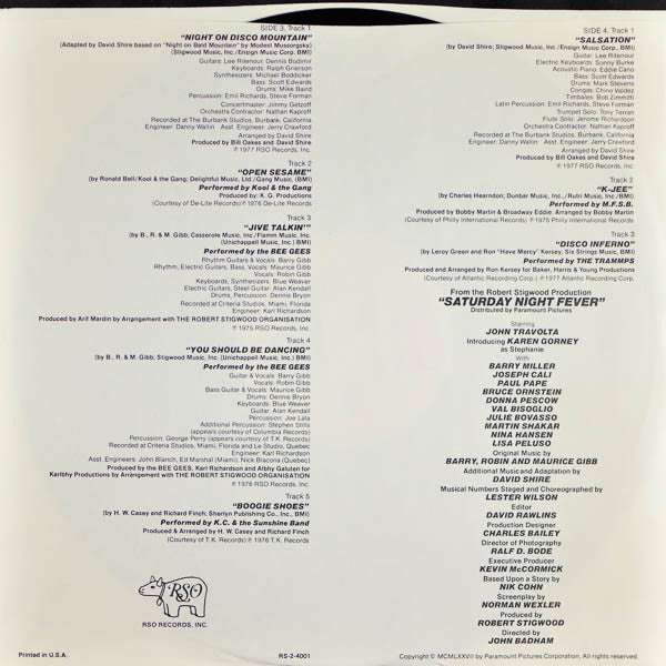 Various : Saturday Night Fever (The Original Movie Sound Track) (2xLP, Album, Comp, Spe)