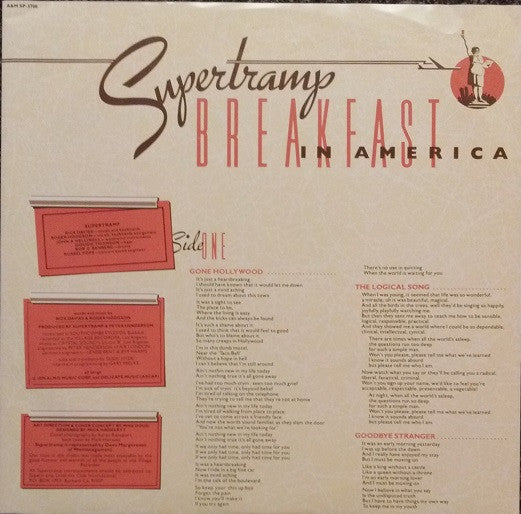 Supertramp : Breakfast In America (LP, Album, San)