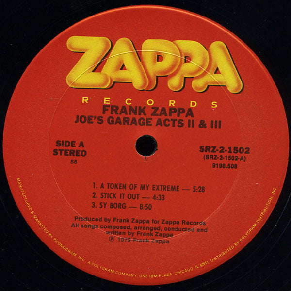 Frank Zappa : Joe's Garage Acts II & III (2xLP, Album, MP)