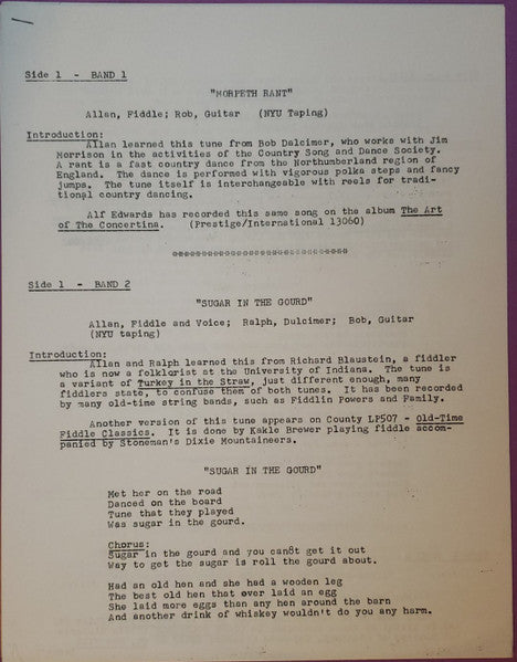 Allan Block, Ralph Lee Smith : Allan Block & Ralph Lee Smith (LP, Com)