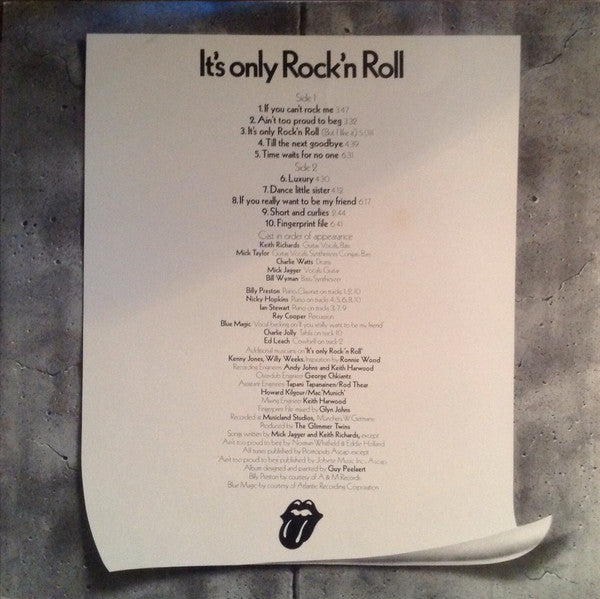 The Rolling Stones : It's Only Rock 'N Roll (LP, Album, PR )