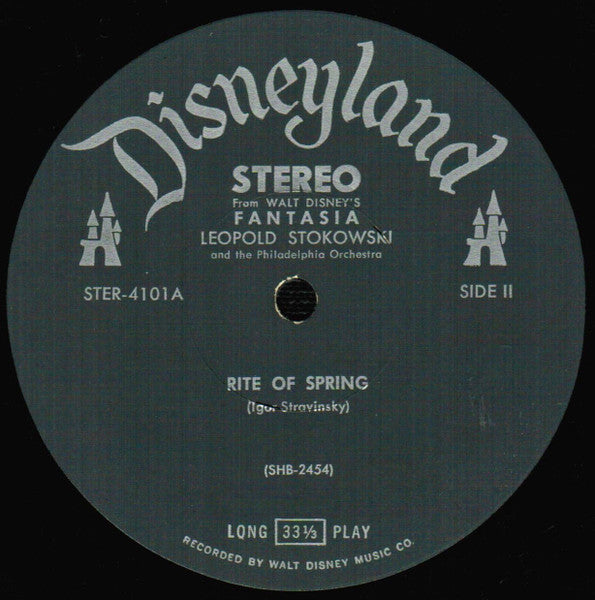 Stravinsky* / Bach* - Leopold Stokowski And The Philadelphia Orchestra* : From Walt Disney's Fantasia: Rite Of Spring / Toccata And Fugue (LP, Album, Scr)