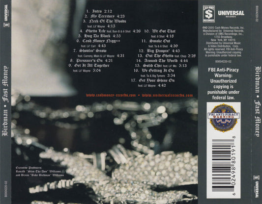 Birdman (2) : Fast Money (CD, Album)
