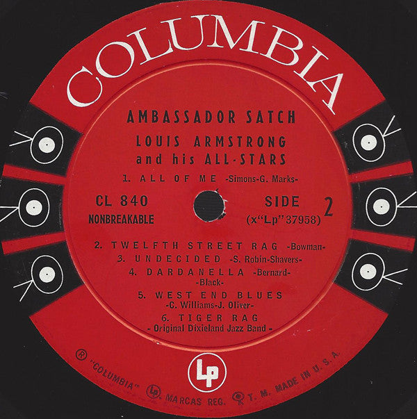 Louis Armstrong And His All-Stars : Ambassador Satch (LP, Album, Mono, Bri)