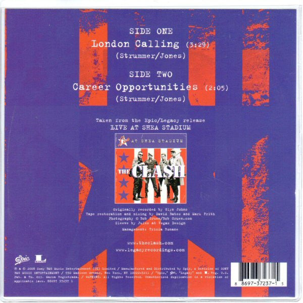 The Clash : Live At Shea Stadium (7", Pic)