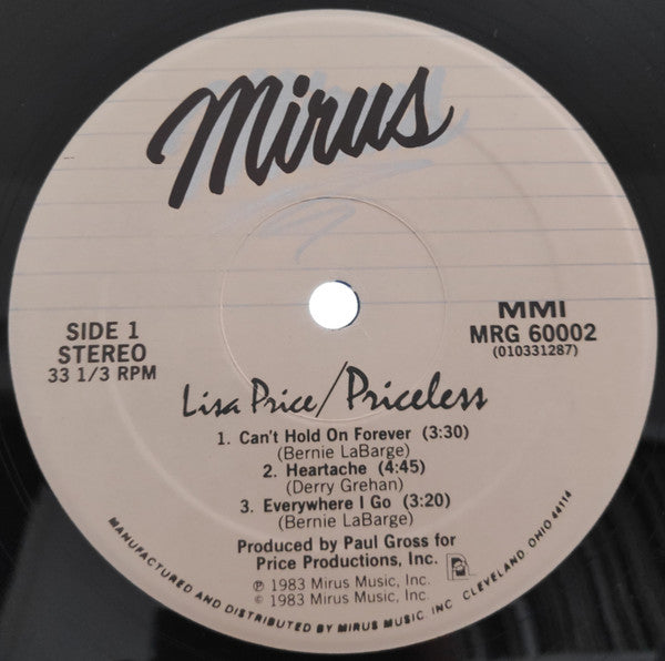 Lisa Price : Priceless (LP, MiniAlbum)