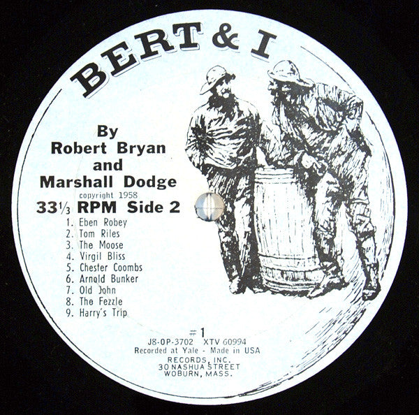 Robert Bryan (2) And Marshall Dodge : Bert And I... And Other Stories From Down East (LP, Album, Mono, Pit)