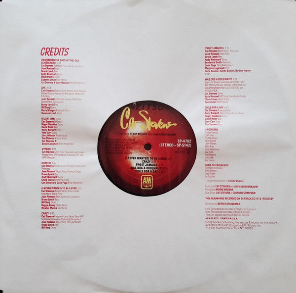 Cat Stevens : Izitso (LP, Album, Ter)