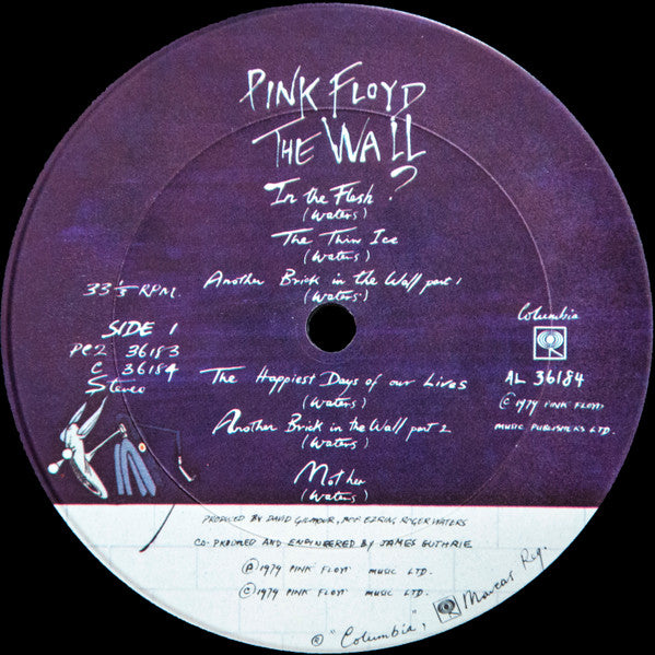Pink Floyd : The Wall (2xLP, Album, Pit)