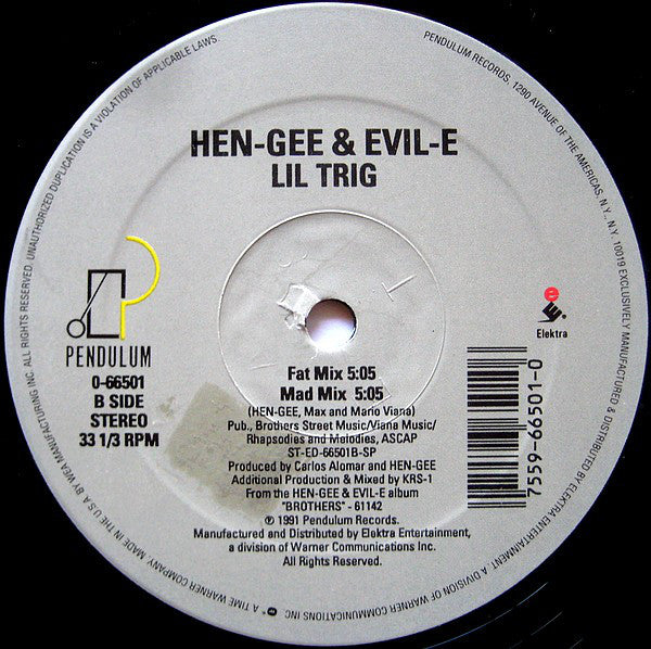 Hen-Gee & Evil-E : Lil Trig (12")