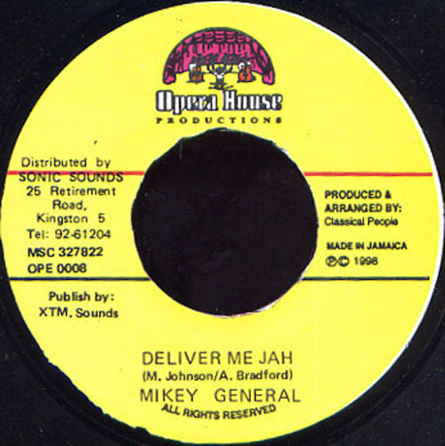 Mikey General : Deliver Me Jah (7")
