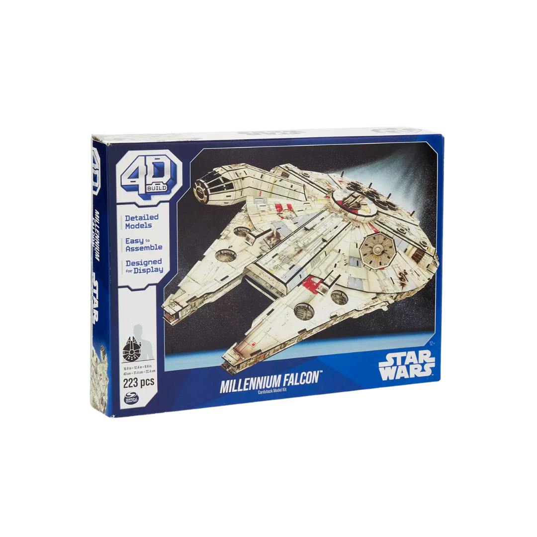 Star Wars Millennium Falcon model kit packaging
