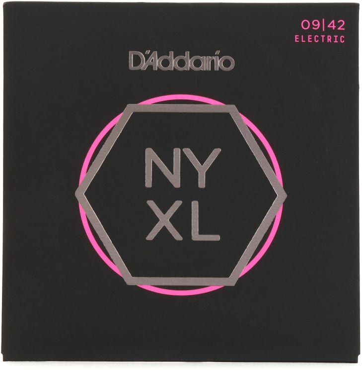 Instrument strings: D'Addario NYXL 09/42 Electric Guitar Strings