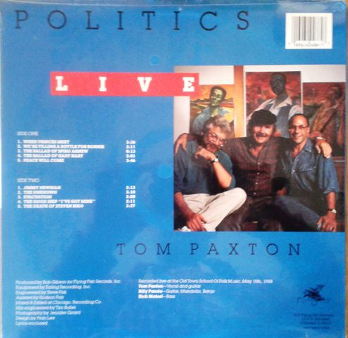 Tom Paxton : Politics • Live (LP, Album)