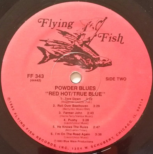 Powder Blues : Red Hot/True Blue (LP, Album)