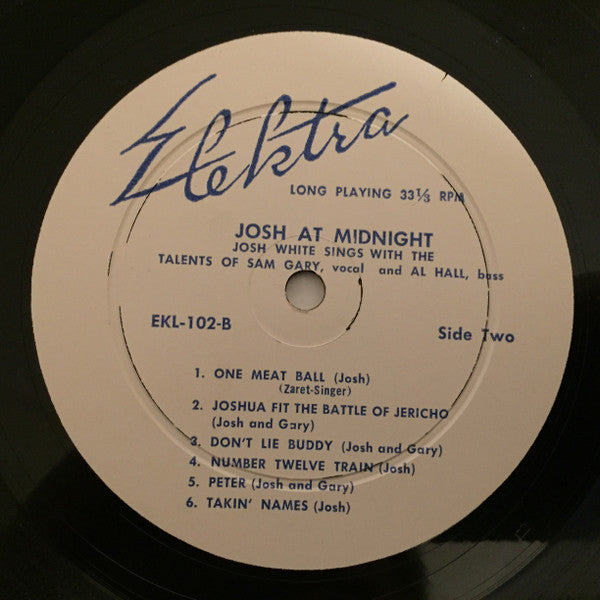 Josh White : Josh At Midnight (LP, Album, 1st)