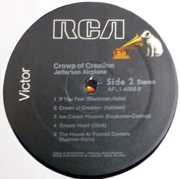 Jefferson Airplane : Crown Of Creation (LP, Album, RE)