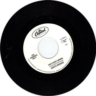 Garth Brooks : She's Every Woman / The Cowboy Song (7", Single)