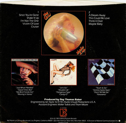 The Cars : Shake It Up (7", Single, Spe)