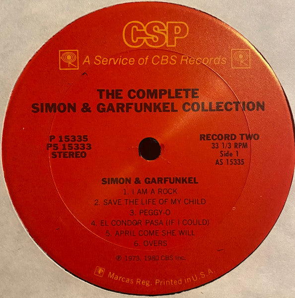 Simon & Garfunkel : The Complete Collection (Box + 5xLP, Comp, Ter)