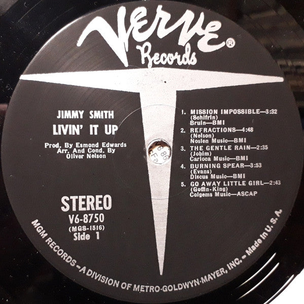 Jimmy Smith : Livin' It Up! (LP, Album, MGM)