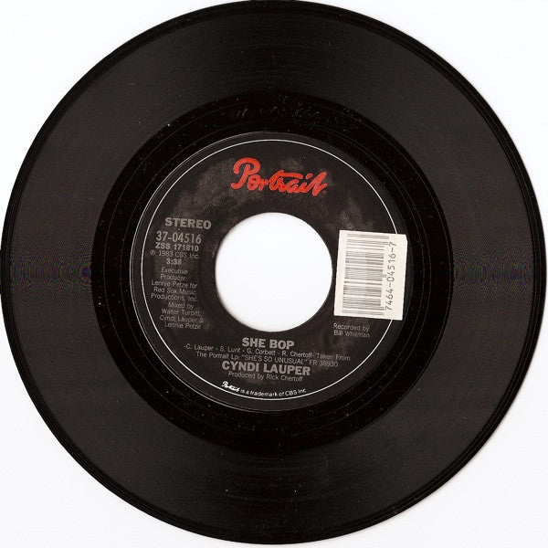 Cyndi Lauper : She Bop (7", Single, Styrene, Pit)