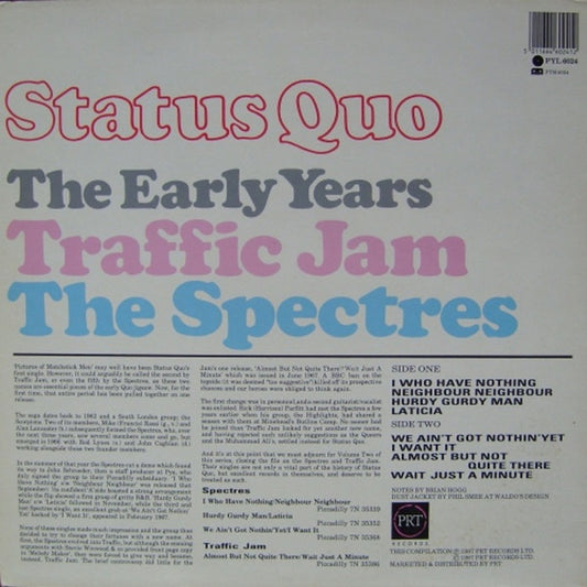Status Quo : Quotations Vol. 1 - The Beginning (The Early Years: Traffic Jam, The Spectres) (LP, MiniAlbum, Comp)