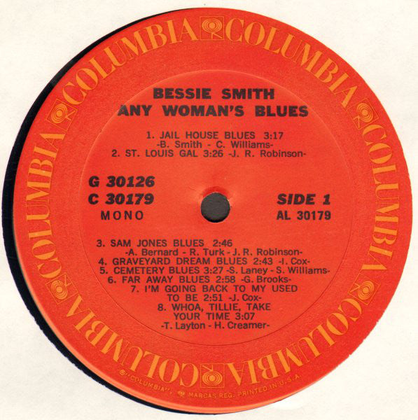 Bessie Smith : Any Woman's Blues (2xLP, Album, Comp, Mono, Pit)