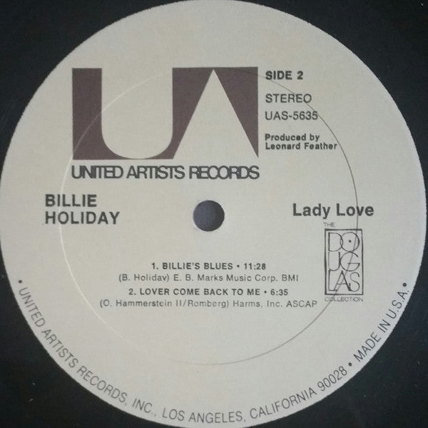 Billie Holiday : Lady Love (LP, Album, RE)