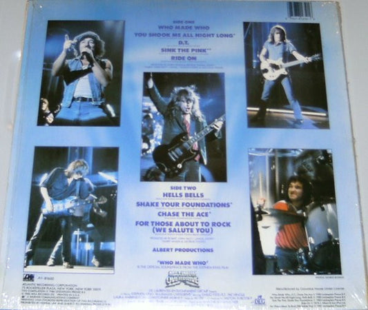 AC/DC : Who Made Who (LP, Album, Comp, Club, CRC)