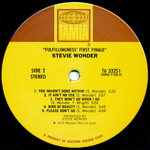 Stevie Wonder : Fulfillingness' First Finale (LP, Album, Gat)