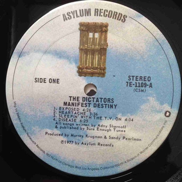 The Dictators : Manifest Destiny (LP, Album, San)