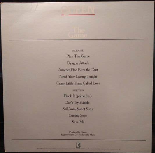 Queen : The Game (LP, Album, SP-)