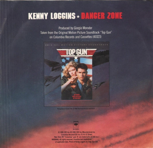 Kenny Loggins : Danger Zone (7", Single, Styrene, Car)